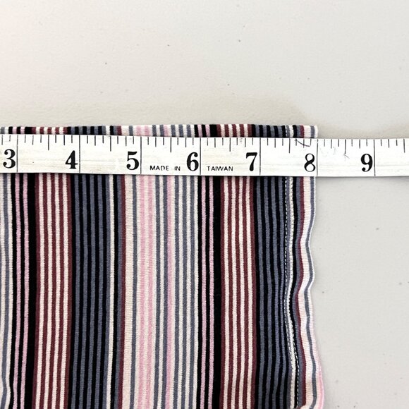 Lane Bryant Faux Wrap Maxi Dress Size 18/20 Striped Short-Sleeve Ruched VGUC - Picture 16 of 16